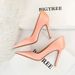 3391-6 European And American Style Fashion Simple Ultra High Heel Stiletto Shallow Mouth Pointed Toe Sexy Nightclub_vogvips.com