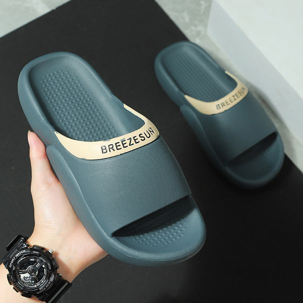 Men's With Cushioning, One-Word Slippers For Couples, Indoor Outdoor Bathroom Sandals, Durable And Non-Slip_vogvips.com