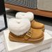 SHLIANG Suede Buckle Decor Ankle Boots Women Winter Warm Thicken Plush Snow Boots Woman Thick Sole Non Slip Platform Cotton Boots X0058_vogvips.com
