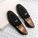 Suitable For All Seasons British Style Tassel Slip-On Loafers For Men Business Casual Leather Suede Height Increasing Shoes_vogvips.com