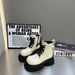 Internet Celebrity British Style Martin 2024 Autumn New Big Toe Work Thick Sole Platform Motorcycle Short Boots Trendy_vogvips.com