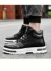 High-top Shoes Men's Velvet Warm Cotton Shoes Heightened Platform Sports And Leisure Board Shoes_vogvips.com