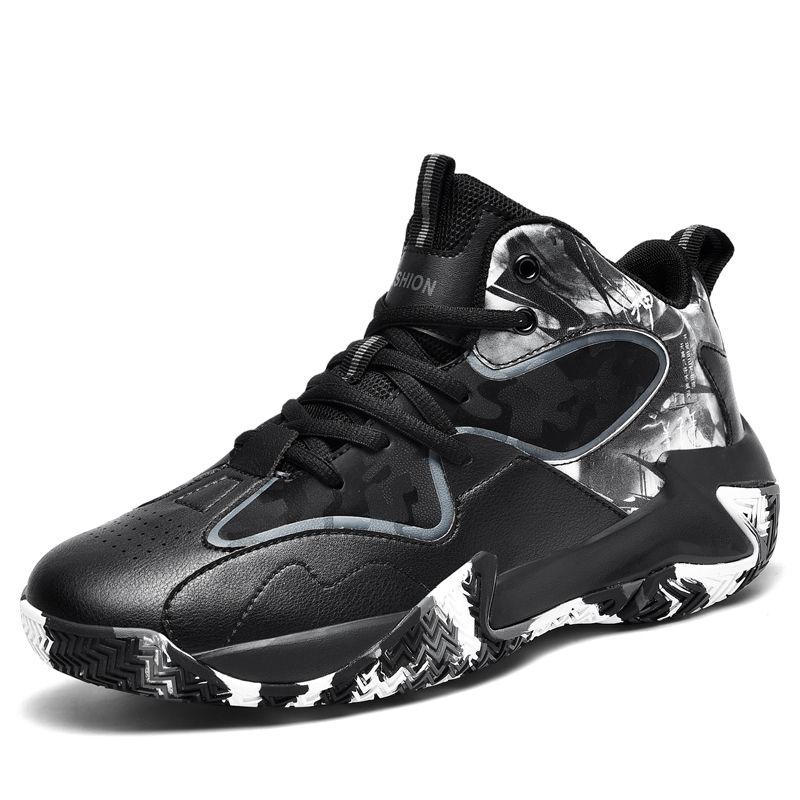 Brand Mens Non-slip Basketball Shoes Outdoor Breathable Comfortable Sports Shoes Young Boy Training Athletic Basketball Sneakers_vogvips.com