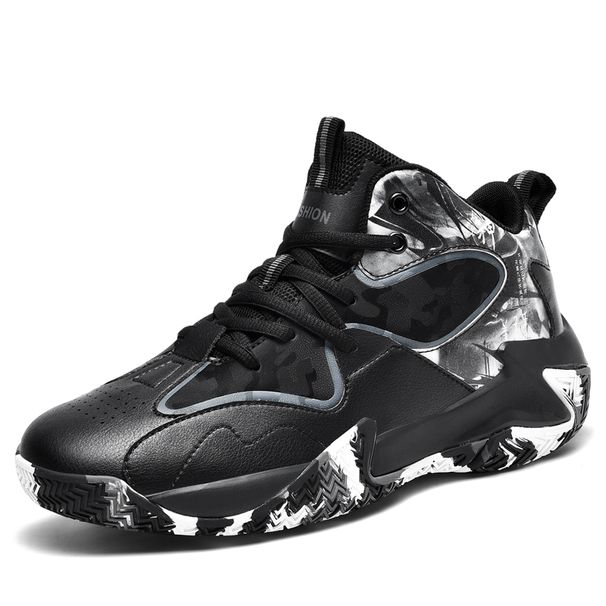 Brand Mens Non-slip Basketball Shoes Outdoor Breathable Comfortable Sports Shoes Young Boy Training Athletic Basketball Sneakers_vogvips.com