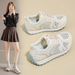 Little White Shoes Women's Hollow Casual Sports Versatile Board Shoes Street Shooting_vogvips.com