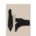 Pointed Toe Chunky Slim Apricot Suede Stretch High Heel Short Women 2025 Autumn Winter New Boots_vogvips.com