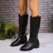 Simplified Western 2025 Autumn New Style Small Square Head Thick Heel Middle Tube Boots Children_vogvips.com
