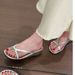 Stunning Silver French-style Thick-soled Wedge Flip-flops Women, Suitable For Outdoor Wear, 2026 New Spring-summer_vogvips.com