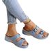 Cross-border 2023 Summer New Large Size Sandals With Unique Rhinestones, Fashionable Wedge Heels, In-Stock Casual_vogvips.com