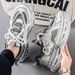 Men's Summer Breathable Mesh Sneakers – Lightweight Casual Shoes With Tire Sole, Trendy Dad Shoes For Teens & Youth Thick Bottom Daddy Shoes Men_vogvips.com