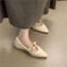 Women's Vintage Mary Jane Shoes – Floral Embellished Suede Loafers With Cotton Lining & Hidden Wedge Heel For Fall & Winter_vogvips.com
