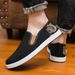 Fashion 2024 Male Fashion Comfortable Spring Summer Pattern Slip On Shoes Men Cool Street Canvas Shoes Man's Flag Shoes_vogvips.com