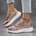 Moipheng Platfom Fo Women Gold Spakle Mesh Casual Sneakes Beathable Soft Ladies Lightweight Thick Soled Shoes_vogvips.com