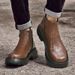 Martin Boots Men's Boots Leather Shoes Men's Black Medium-top Wind Tooling Boots Thick-soled Men's Casual Leather Boots_vogvips.com