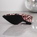 Summer New High-heeled Shoes With Pointed Toe, Single Strap Buckle, Wedge Heel, Unique Design, Leopard Print,_vogvips.com