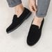 Genuine Leather Casual Luxury Brand Breathable Slip On Black Driving Shoes Moccasins Plus Size 39-45 Soft Men Loafers_vogvips.com