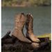 Pointed Toe Mid-Calf Women's Autumn Winter 2025 New Fashion Wasteland Style Suede Slip-On Western Cowboy Boots_vogvips.com