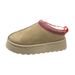 Snow For 24 Women, Size 43, Large With Plush Fur And Warm Sponge Cake, Thick Soled Slippers Without Heels, Cotton Boots_vogvips.com