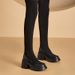 In Stock Thick-Soled Martin Short For Women 2024 Autumn Winter New Elastic Breathable Versatile Slim Chunky Heel Boots_vogvips.com