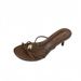 2025 Summer New Niche Sandal Fahionable Metal Buckle Heel High-End Round Toe Thin Strap Outdoor High-Heel Women'_vogvips.com