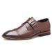 Men's Pointed Formal Leather Shoes Men's Large Size First Layer Non-slip Men's Leather Shoes_vogvips.com