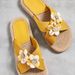 Women's Shoes New Summer One Line Women's Slippers Rope Bottom Solid Color Fashion Trend Indoor And Outdoor Six Small Flower Slippers_vogvips.com