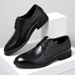 Business Formal For Men, Genuine Leather Soft Pointed Toe British Casual Shoes, Groom Sole Suit Wedding Shoes_vogvips.com