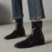 Melard Style Chunky Heel Short For Women Autumn Winter Single 2025--New Leather High Heels Martin Slim Boots_vogvips.com