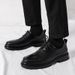 Euro Step 2025 Spring And Autumn New Brogue Casual Leather Formal Business Men's British Style Height Increasing Shoes_vogvips.com