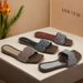 Women Slippers Women Ballet Flats Summer Outdoor Flat Slide Sandals For Women Fashion Rhinestone Breathable Square Toe High End Feel Plus Size_vogvips.com