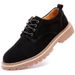 European Warm Series Autumn Winter Leather Versatile Korean Style Casual Trendy British Work Cowhide Thick Sole Suede Men's Shoes_vogvips.com