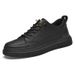 Splicing Shallow Mouth Hollow Casual Single Shoes Flat Heel Invisible Heightening Sports Round Head Board Shoes Hollow Shoes_vogvips.com