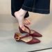 French-style Pointed-toe Mary Jane Shoes With Internal Height Increase Side Cutouts Women, Versatile Spring And_vogvips.com