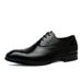 ShoeVault New Brogue British Business Formal Leather Men's Lace-up Derby Pointed Toe Youth Shoes 38-48 Large Size_vogvips.com
