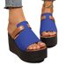 Women's Color Block Wedge Sandals Platform Summer Style Size Inclusivity 34-43_vogvips.com