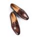 Euro Step British Style Casual Leather For Men Slip-On Business Formal Shoes Handmade Cowhide Loafers_vogvips.com