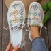 2025 New Flat Bottomed Round Toe Low Top Buddha Beads Women's Casual Shoes For Women_vogvips.com