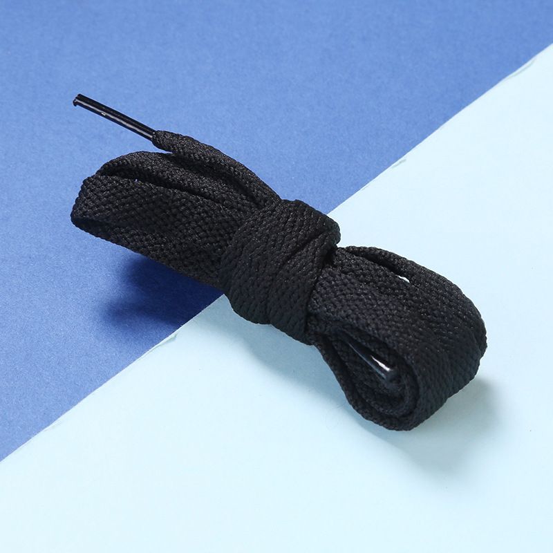 Single layer flat shoelaces white black men's and women's canvas shoes casual shoes sports shoes board shoes colorful shoelaces shoe rope trend_vogvips.com