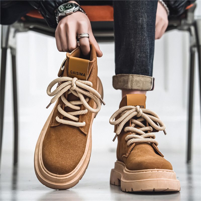 European Warm Series High-top Shoes 2025 Winter New Sports Casual Men's High-end Workwear American Thick-soled Martin Boots_vogvips.com