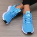 Women' Sneaker Knitted Meh Breathable Fahionable Lightweight Soft Lace Up Flexible Trendy Exercie Walking Flat_vogvips.com