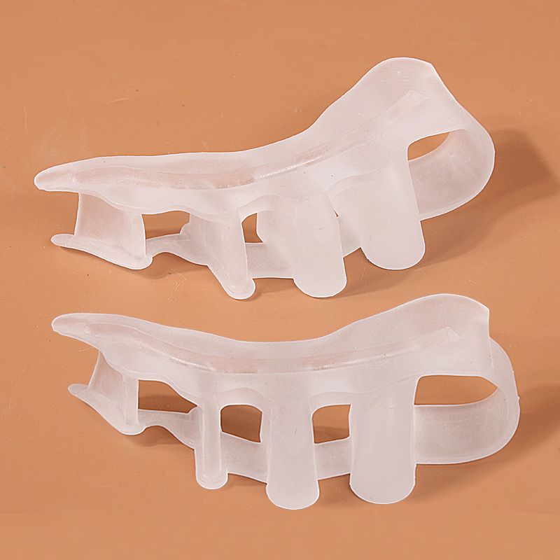 Soft Silicone Toe Separators For Overlapping Toes, Bunion Relief & Foot Pain - Breathable & Comfortable Toe Spacers For Men & Women_vogvips.com