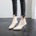 European American Style Stiletto Pointed Toe Slim 2025 Autumn And Winter New Patent Leather Ankle Boots, High Heels,_vogvips.com