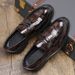 Thick-Soled For Men, British Style, Size 48, Business Formal Height-Increasing, Hairstylist Men's Shoes, Big Round Toe_vogvips.com