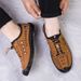 2025 Summer New Handmade Sewing Baotou Men's Beach Shoes Household Leather Sandals_vogvips.com