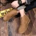 High-top booties Mid-top desert work boots Big leather boots_vogvips.com