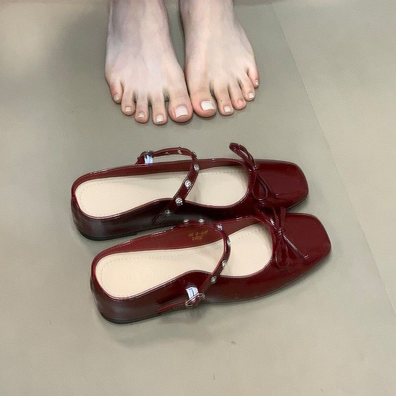 Women's Summer Mule Sandals With Internal Height Increase, Thick Bowknot, Soft Sole, Nude Pink, Closed-toe, For Outdoor_vogvips.com
