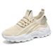 Solid Color Versatile Cross-Border Large Size Foreign Trade Women's Casual Single Dad Thick Sole Height Increasing Shoes_vogvips.com