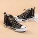 Canvas For Women Spring And Autumn Season New Student Classic Zipper Casual Versatile High Top Canvas White Board_vogvips.com