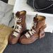 Super Stylish ~ Dexun Martin Casual Sports Short Versatile Boxing Round Toe Mid-Calf Western Boots For Women_vogvips.com