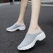 2025 Spring And Autumn New Fashion Casual For Women, Half-Slip Thick-Soled Shoes, Trendy Slip-On Women's Shoes_vogvips.com